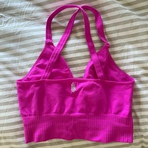 Free People Vibrant Pink Soft Sports bra